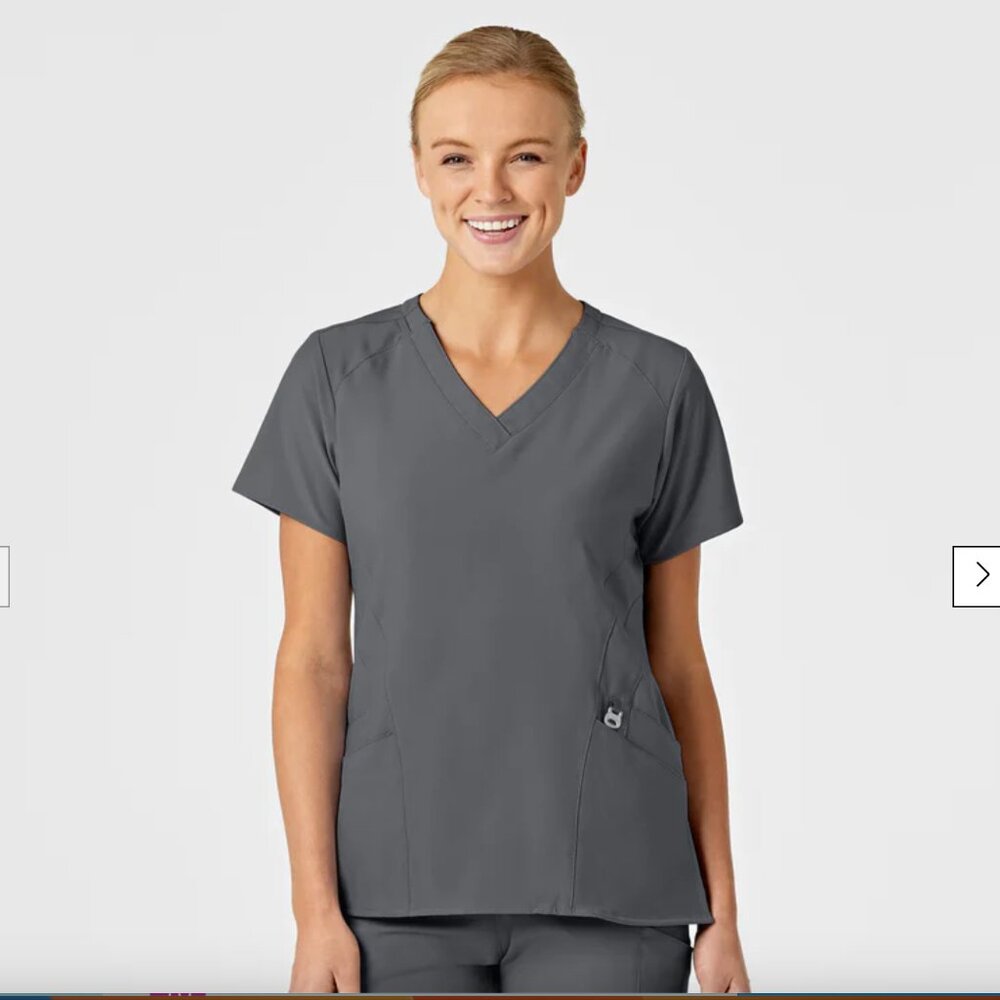 Wink Flex-n-reach V neck Scrub top